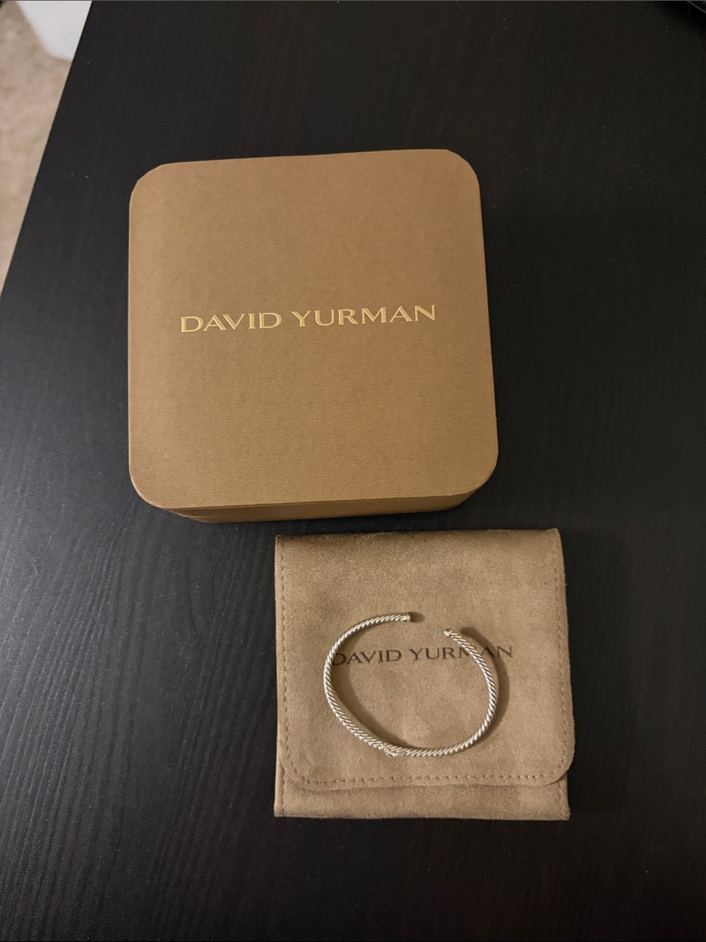 David Yurman Micro Cable Flex X Bracelet - Silver